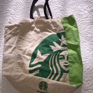Canvas Starbucks Bag, Reusable Eco-Friendly